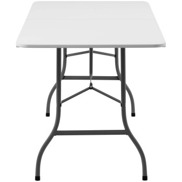 Tuin catering tafel opvouwbaar wit tot 150 kg 180 x 75 x 74 cm