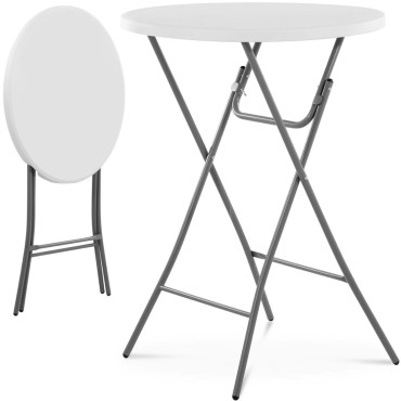 Table ronde pliante blanche...