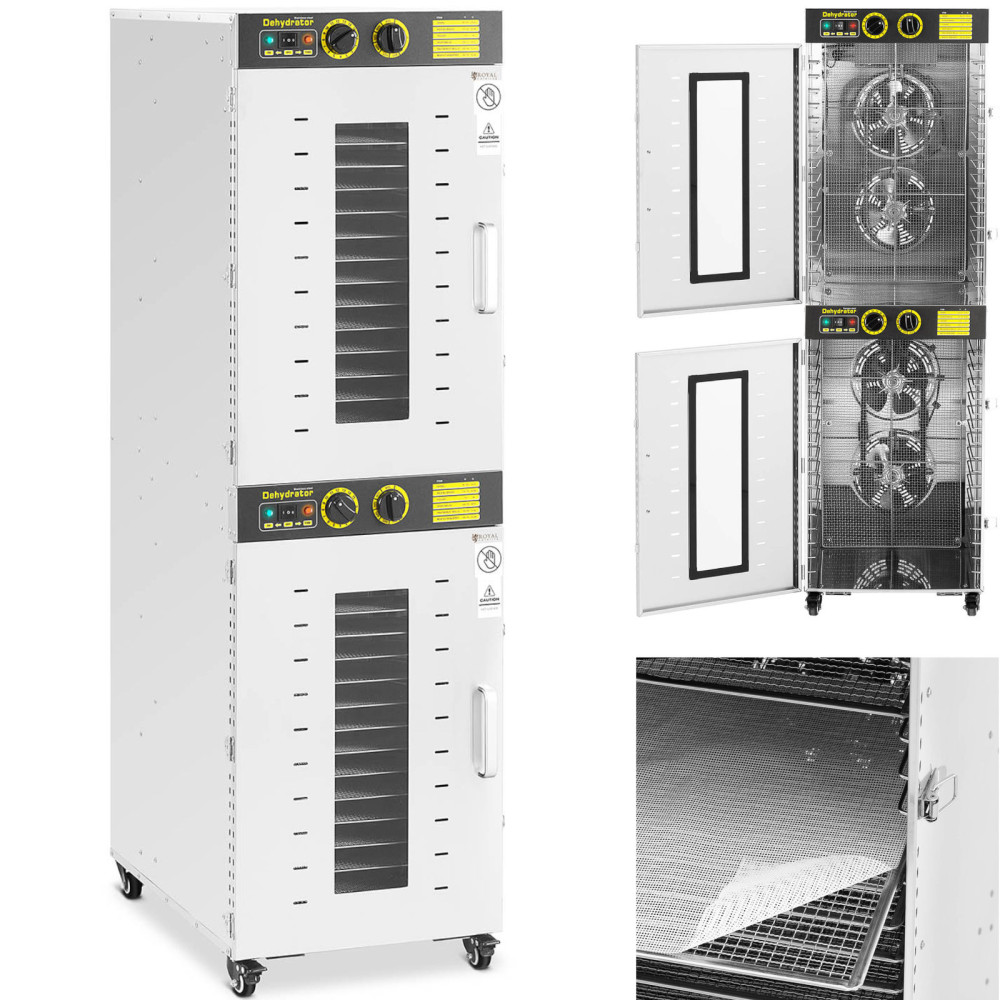 Priemyselné sušičky potravín BESTOVÉ BEZBY 2 CHAmbers 32 GRINES 40-90 C 3150 W