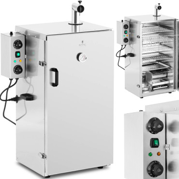 Furnace de fumo de fumadores elétricos 4 grelhas 105 l 1000 w