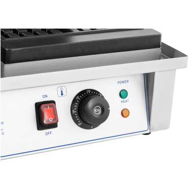 Waffle retangular duplo a 4 waffles belgas 2 x 2000 w