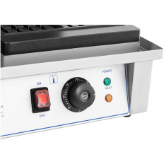 Rechthoekige wafel dual tot 4 Belgische wafels 2 x 2000 W