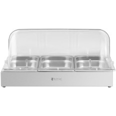 Buffet de café da manhã com Rolltop 3x Gn Cover 1/3 3x 2,6 L