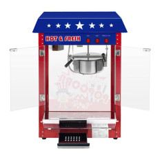 Mobilný popcorn Stroj s TEFLON 1600W Kolesový vozík