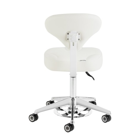 Cosmetic stool Azzurro 156-F bump-up hvid — bagfra