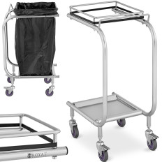Trolley Stojan na odpadkových taškách z nerezovej ocele odpadu