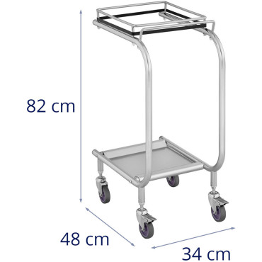 Trolley Stojan na odpadkových taškách z nerezovej ocele odpadu