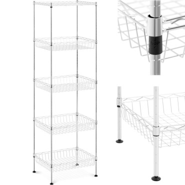 Metal wire bookcase for...