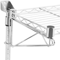 Estante de alambre de pared Doble hasta 60 kg 90 x 35 x 60 cm