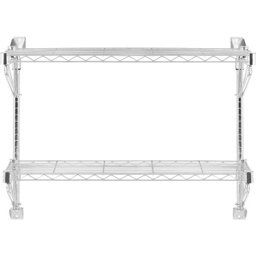 Wall wire shelf Double up to 60 kg 90 x 35 x 60 cm