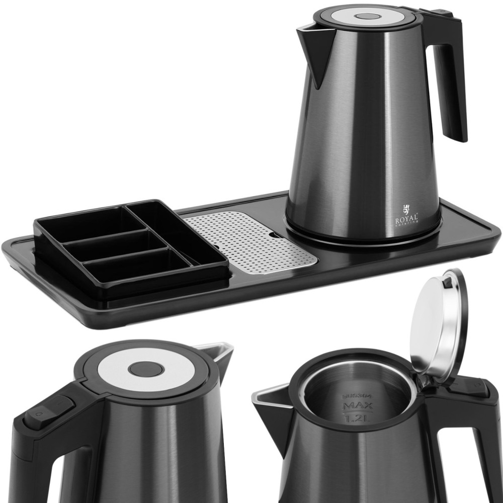 Hotel Welkom Waterkoker Elektrische Waterkoker met 1,2 L 1800 in Black Hotel Welkom Waterkoker Elektrische Waterkoker met 1,2 L 1800 in Black
