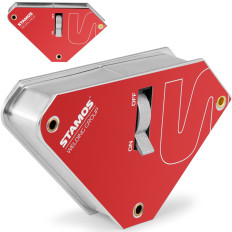 Équerre de maintien magnétique pour soudage avec interrupteur angle 45/90 jusqu'à 55 kg.
