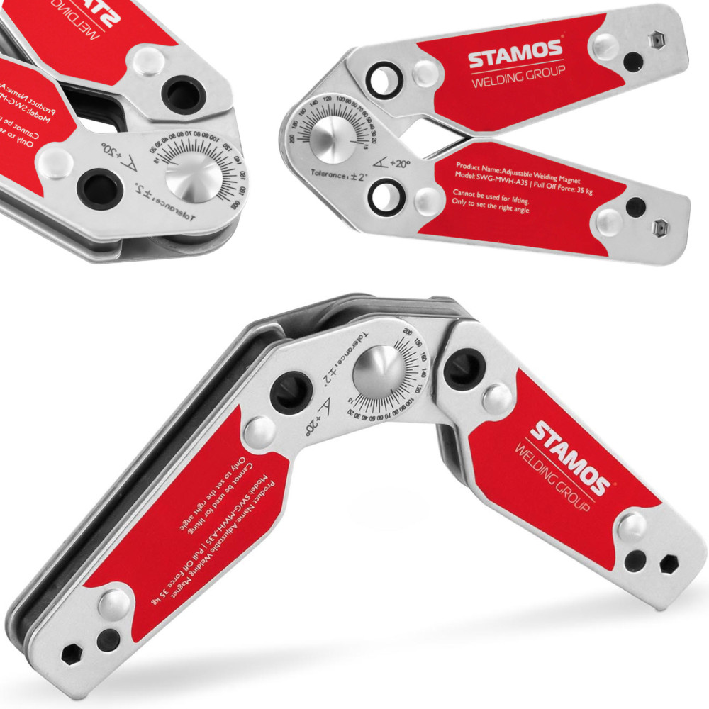 Porta saldatura magnetica ad angolo 20-200 a 35 kg Porta saldatura magnetica ad angolo 20-200 a 35 kg