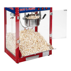 Macchina per popcorn mobile con carrello a ruota in teflon 1600W