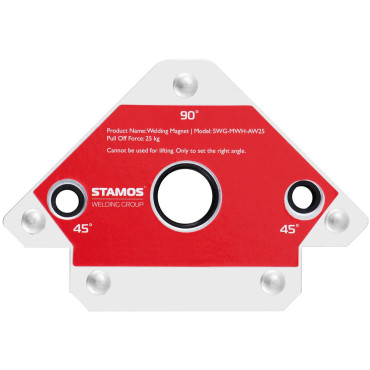 Supporto per saldatura magnetica ad angolo 45/90/135 a 25 kg