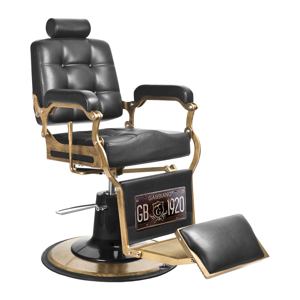 Gabbiano Boss Friseurstuhl Schwarz