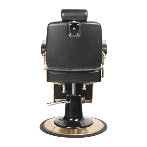 Fauteuil de barbier Gabbiano Boss noir — vue arrière