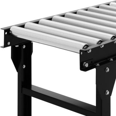 Mesa de rodillos de transporte de 30 rodillos de hasta 400 kg 300 x 51 x 96 cm