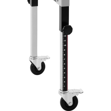 Roller Asztali mappa Összecsukható 9 görgők 130 kg-ig 145 x 59 x 96 cm