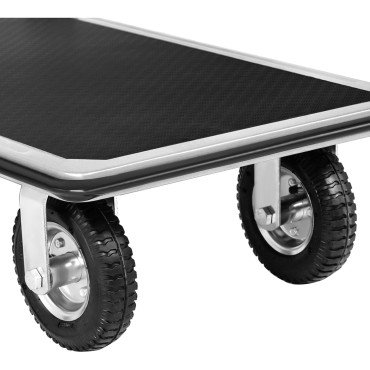 Trolley de plataforma a mano plegable 1 burt hasta 300 kg 80 x 60 cm