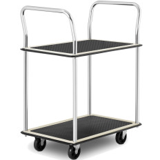 Transporthyllor med handtag 2 hyllor upp till 120 kg 72 x 43 cm