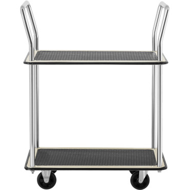 Transporthyllor med handtag 2 hyllor upp till 120 kg 72 x 43 cm