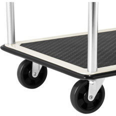 Transpordi riiuli jalutuskäru käepidemetega 3 riiulit kuni 150 kg 72 x 43 cm