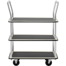 Transporthyllor med handtag 3 hyllor upp till 150 kg 72 x 43 cm