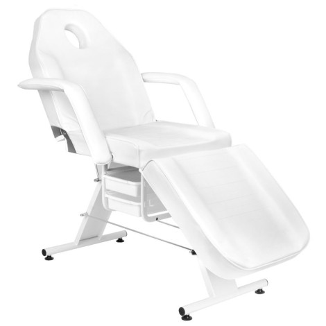 Basic 202 cosmetische stoel met witte trays — zijaanzicht