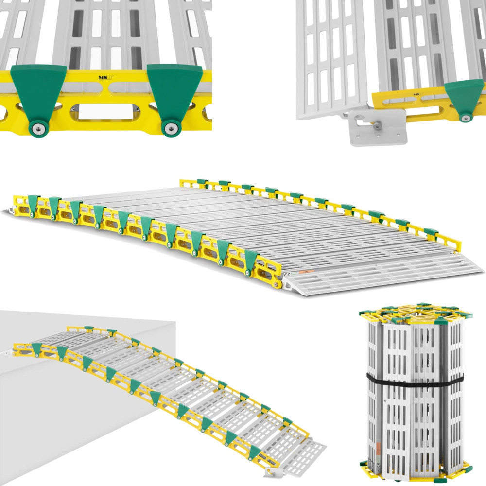 Rampa de unidade portátil dobrando até 500 kg 1965 x 762 mm