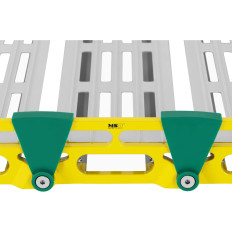 Portable drive ramp folding up to 500 kg 1965 x 762 mm