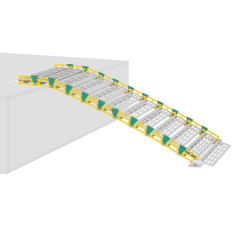 Φορητή ράμπα κίνησης Πτυσσόμενη έως 500 kg 1965 x 762 mm
