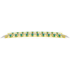 Rampa de unidade portátil dobrando até 500 kg 1965 x 762 mm