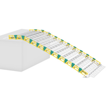 Rampa de unidade portátil dobrando até 500 kg 1965 x 914 mm
