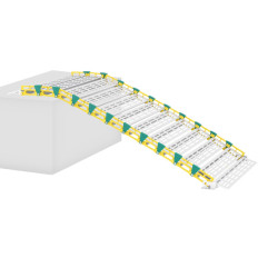 Rampa de unidade portátil dobrando até 500 kg 1965 x 914 mm