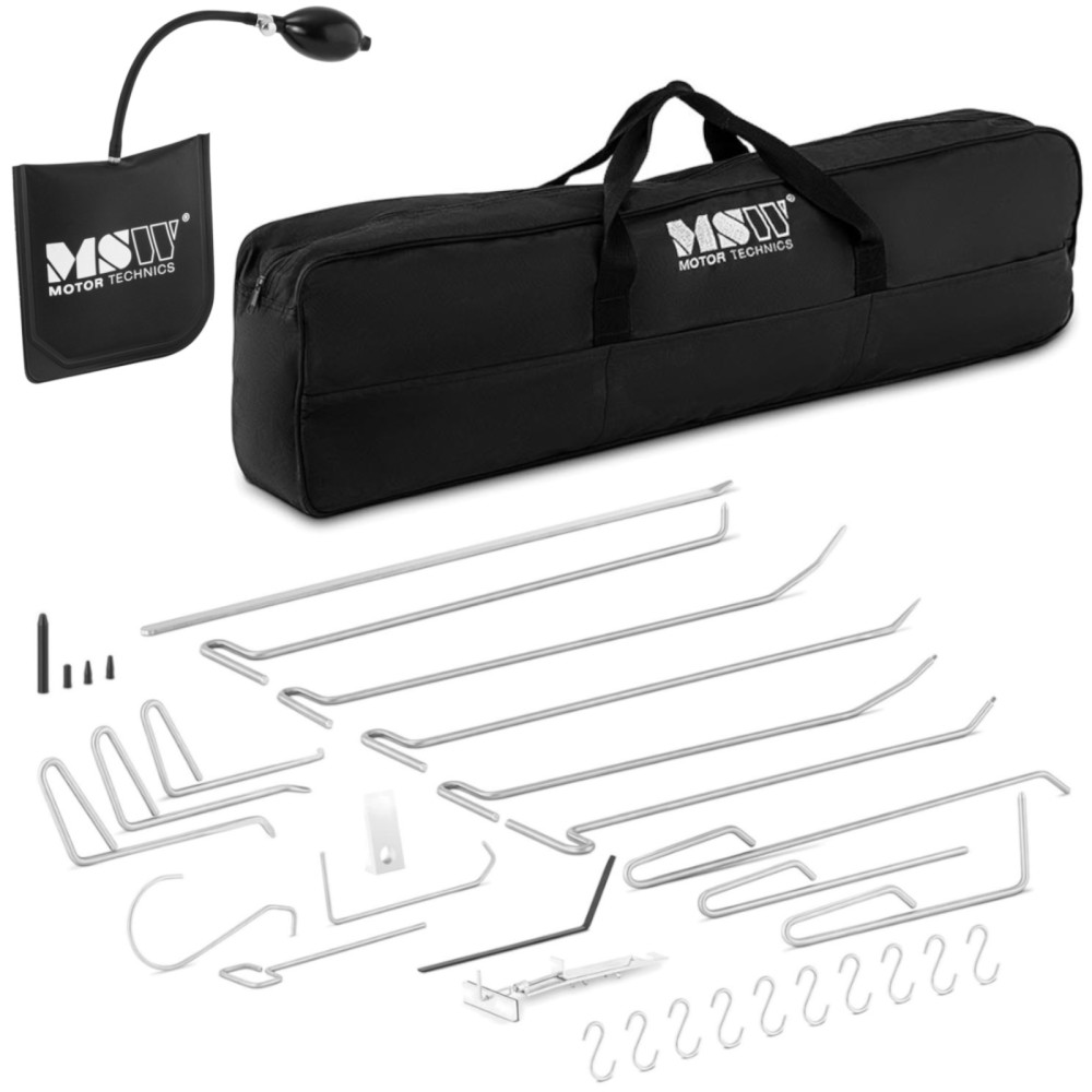 Kit de reparación de PDR para eliminar abolladuras en el cuerpo del coche 15 ganchos + accesorios