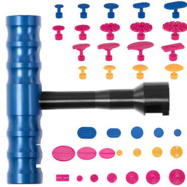 PDR Set Mushroom-adapters voor het verwijderen van deuken in het lichaam van de auto - 19 stks.
