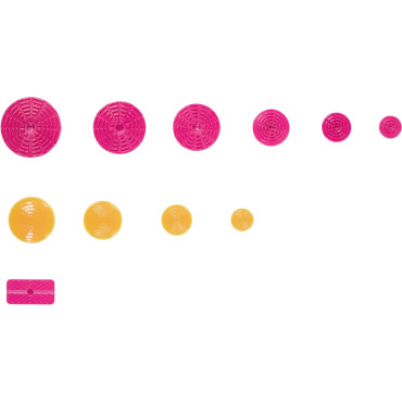 PDR-set-svampadaptrar för att ta bort bucklor i bilkroppen - 19 st.