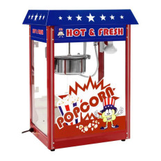 Maskin för popcorn med en blå topp Teflon 1600W