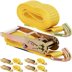 Riem. Transportriemen met spanner. 4 m 300 DAN. Set van 4 stuks.