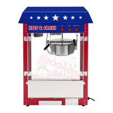 Maschine für Popcorn mit einem blauen Peak Teflon 1600W