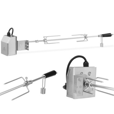 Elektriskā rotācijas grilēšanas tērauda nerūsējošais tērauds 83 cm 2 apgr./min