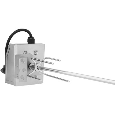 Elektrická rotačná grilovacia oceľ Nerezová oceľ 83 cm 2 RPM