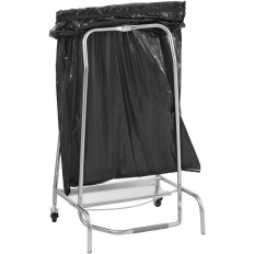 Quadro de rack para desperdício de sacos de lixo com pedal de pé