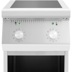 Induction kitchen 2 Freestanding burner on an open base 400 V 8500 W