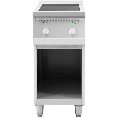 Inductiekeuken 2 Vrijstaande brander op een open basis 400 V 8500 W