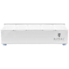 Container barmain arrangør for drinker for drinker med lokk 5 x 0,4 l