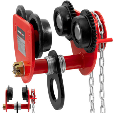 Rokas handheldwood ratiņi ar 90-130 mm ķēdi 3000 kg