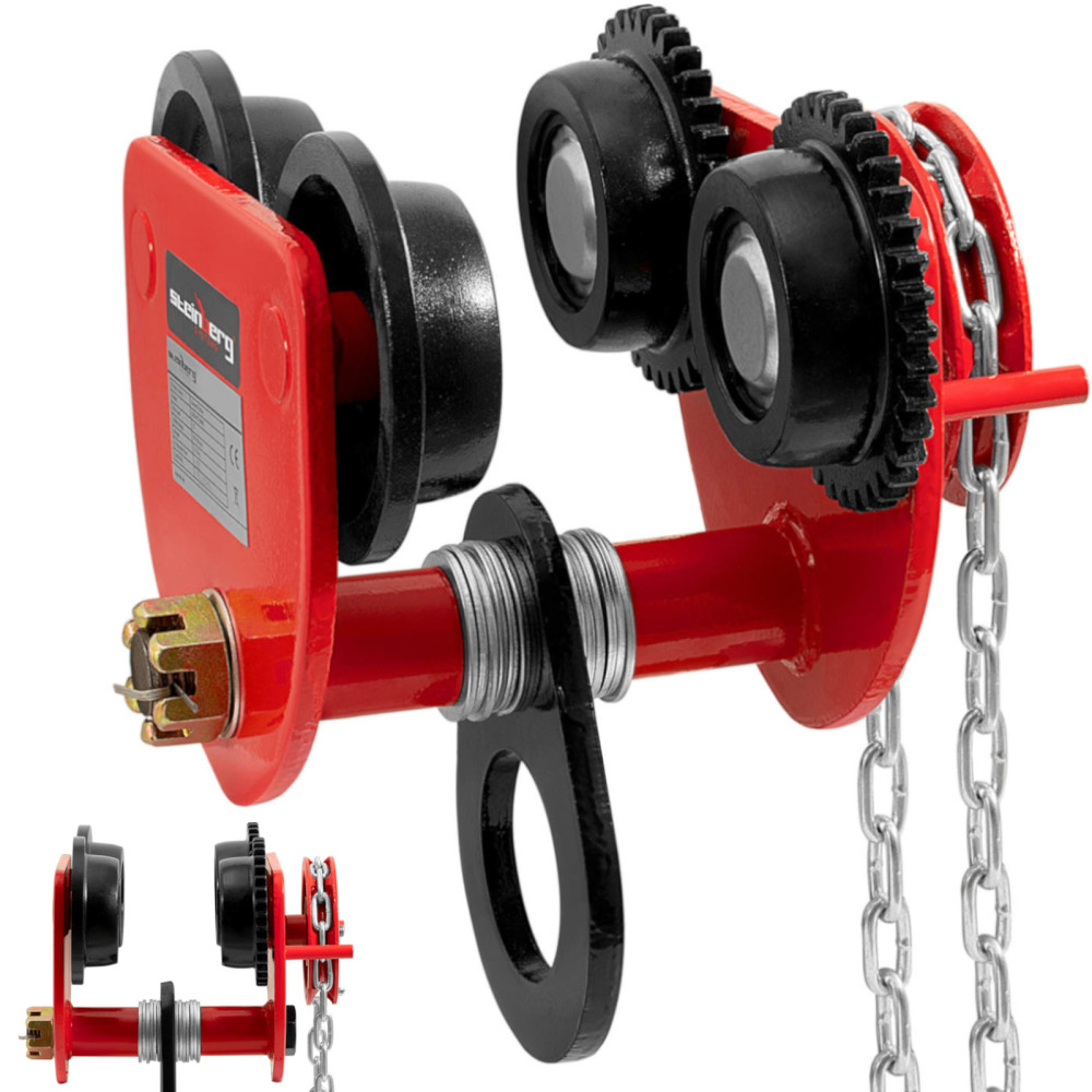 Rokas handheldwood ratiņi ar 90-130 mm ķēdi 3000 kg