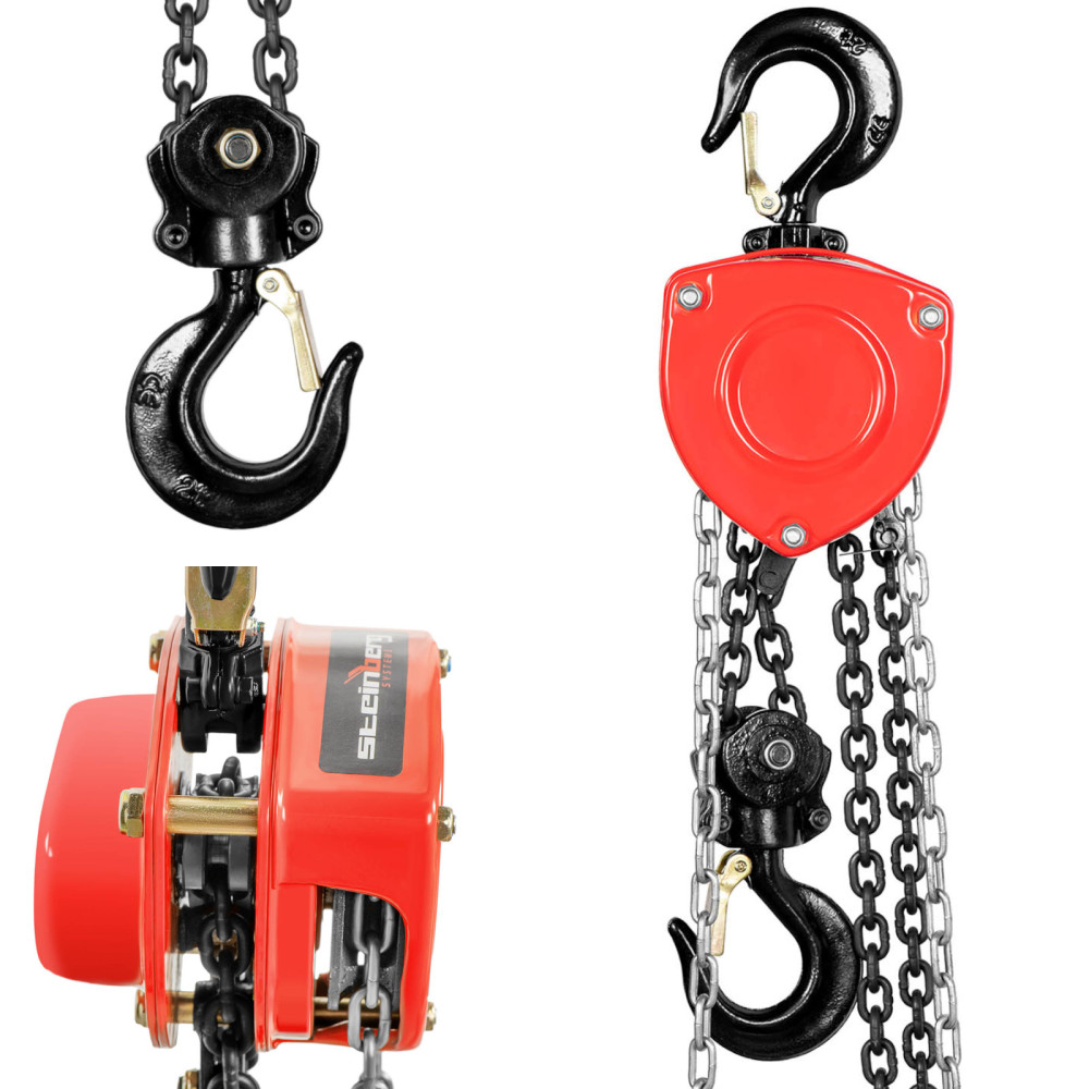 Grua de cadeia de cadeia de guincho 2000 kg / 12 m